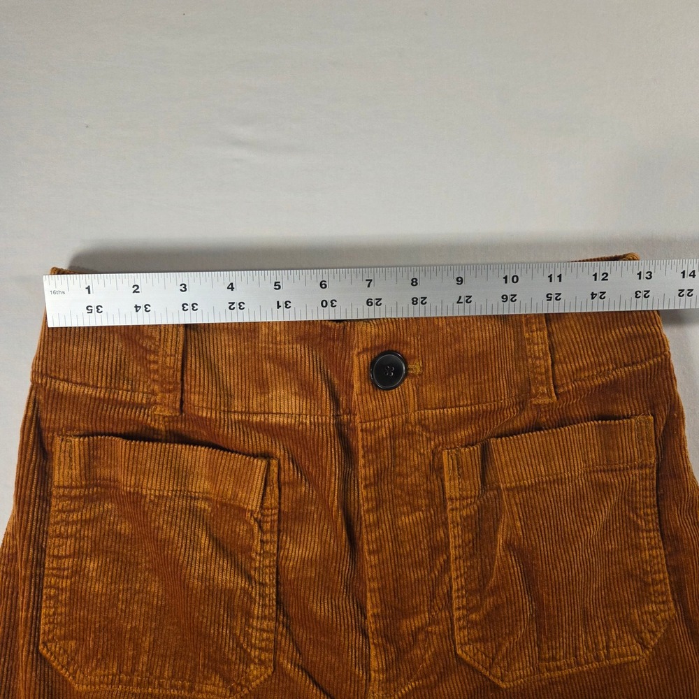 Maeve by Anthropologie Colette Corduroy Cropped Wide Leg Pants Women's Size 28 - Picture 7 of 10